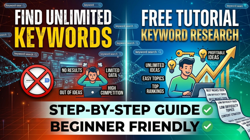 Free Keyword Research Tutorial | Find Unlimited Keywords For Your Blog